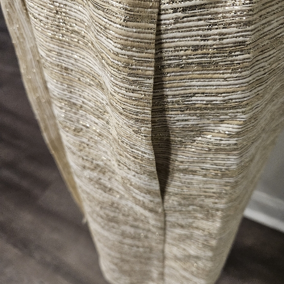 Kate Spade Dorothy Shift Dress Size 0 Starlight Gold Tweed Bow Event Formal Silk - Picture 8 of 16